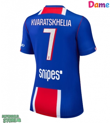 Paris Saint-Germain Khvicha Kvaratskhelia #7 Replika Hjemmebanetrøje Dame 2026-27 Kortærmet